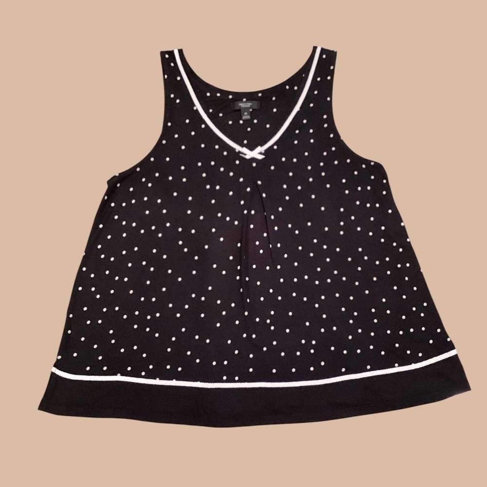 Simply Vera Vera Wang Black Polka Dot Pajama Set - Picture 2 of 9